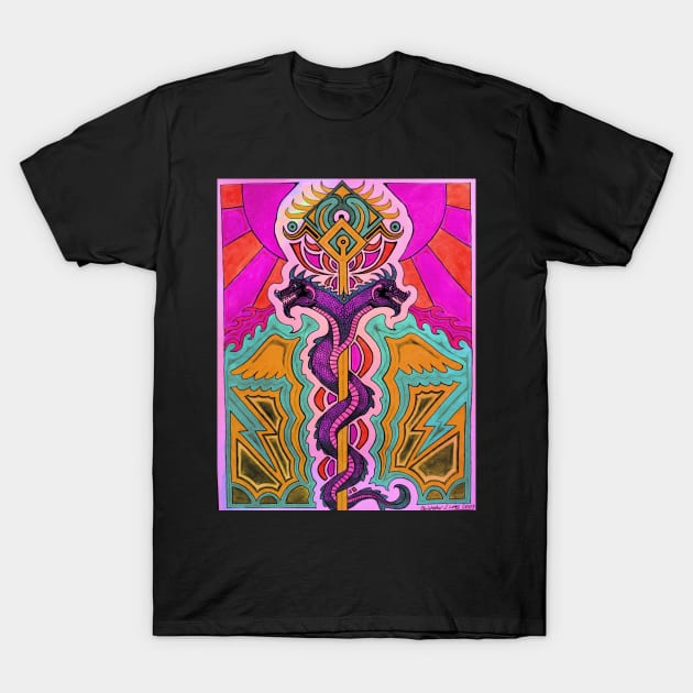 Kundalini Staff 07 T-Shirt by Boogie 72